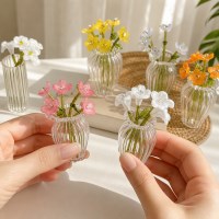 미니 비즈 식물 만들기 DIY 키트 7종 미니어쳐 화분 화병 꽃다발