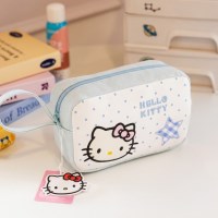 산리오 헬로키티 땡땡이 파우치 블루