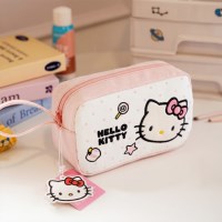 산리오 헬로키티 땡땡이 파우치 핑크