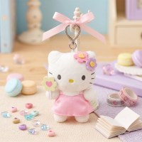산리오 헬로키티 요정 가방고리 13cm B 플라워