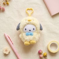 산리오 병아리 코스튬 가방고리 13cm 포차코