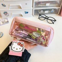 산리오 투명 파스텔 파우치 헬로키티