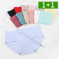 1+1 여자 심리스팬티 삼각 노라인 여성팬티 M~2XL