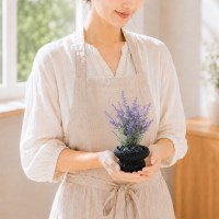 인테리어 화산석 플랜테리어 소품 미니 조화 화분 프렌치라벤더