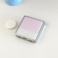 lace dot Z플립 실버 맥세이프 범퍼케이스