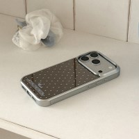 minimal dot 디자인 [블랙미러 실버 맥세이프 범퍼케이스]