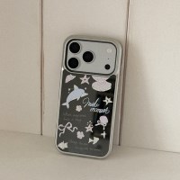 island waves 디자인 [블랙미러 실버 맥세이프 범퍼케이스]