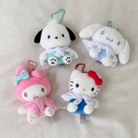 산리오 포근 담요 헬로키티 시나모롤 포차코 마이멜로디 인형 키링