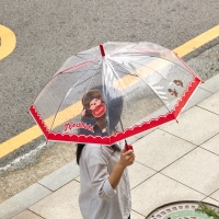 [몬치치] 투명 도트 장우산