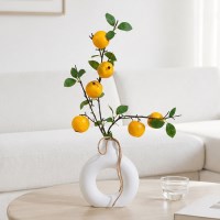 모형 과일 배 가지 화병set 30x53cm 인테리어 조화 장식 소품