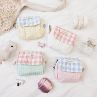 [캔디 누빔 패브릭 파우치 4Color] 미니백 화장품 뷰티 카드 동전