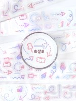 [고운그림] 화살표 오로라 홀로그램박 키스컷