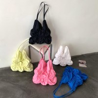 썸머 엠보 주름 숄더백