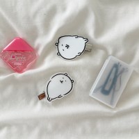 누운 농담곰 담곰이 헤어 머리 집게 핀 삔