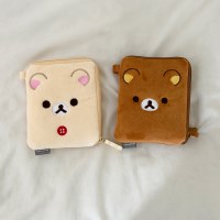 리락쿠마 코리락쿠마 카드 동전 이어폰 수납 미니 사각 파우치