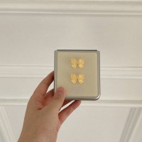dotty ribbon 디자인 [파츠+제트플립 실버 범퍼케이스]