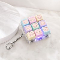 스위트 베어 키캡 9구 LED 키링