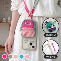 피코 백클립 핸드폰 스트랩 5colors 도난 분실 방지 여행용