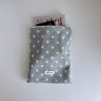 terry book pouch (dot_gray)