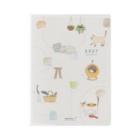 2027 포켓 다이어리 Cat - A6(월간+2주간)
