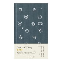 2027 Book type Diary Dog - Navy