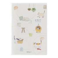 2027 포켓 다이어리 Cat - B6(월간+주간메모)