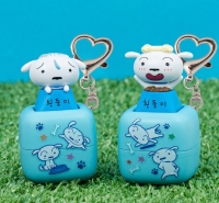 pk 짱구흰둥이 피규어 키캡 키링