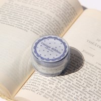 Vintage Ribbon Die-cut Masking Tape [Navy Dot]