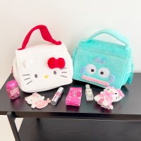 산리오 한교동 헬로키티 미러 토트 여행용 메이크업 화장품 파우치