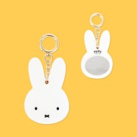미피 MIFFY 토끼 캐릭터 얼굴 휴대용 손 거울 키링