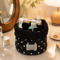 [소월리안] 스탠딩 스트링파우치 Dot Black