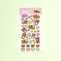 [리락쿠마] 클리어 입체 버블 스티커 핑크