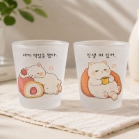 무심냥 한잔 소주잔 2P 선물세트