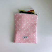 terry book pouch (peach pink)