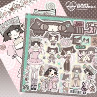 [도미월드]땡글뱅이 고양이스티커
