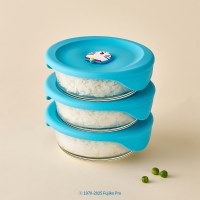 락앤락 X 도라에몽 바로한끼 밥용기 355ml 3p세트 전자렌지 스팀홀