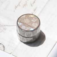 Seashell Fragment Hologram Foil Masking Tape [Sandyish Flower]