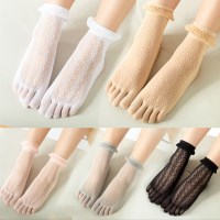 옷자락 여자발가락양말(발목메쉬)