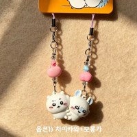 치이카와 우사기 하치와레 모몽가 먼작귀 자석 키링