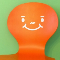 스마일4종_미니 그래픽스티커 포인트 시트지 인테리어 스티커