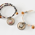 리본 고양이팬던트[연결줄포함]