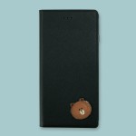 라인프렌즈 iPhone7 8(plus) SE2 DIARY BROWN Badge LIGHT CASE