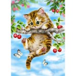500조각 직소퍼즐▶ 체리나무위 아기 고양이 ( HP504 )