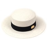 White Flat Panama Hat 파나마햇