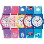 큐앤큐 남녀 어린이 초등학생 입학 아동 방수 손목 시계 선물