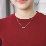 네모텍 써지컬스틸 목걸이(커플.우정각인)