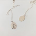 [92.5 silver] Oval coin necklace