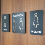 화장실 표지판 표시 표찰 남여화장실