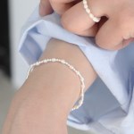 white bracelet