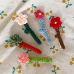 Knitting Flower Pin 니트플라워핀
